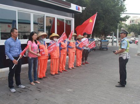 2017年10月24日，站交通崗